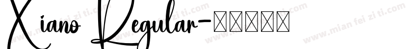 Xiano Regular字体转换